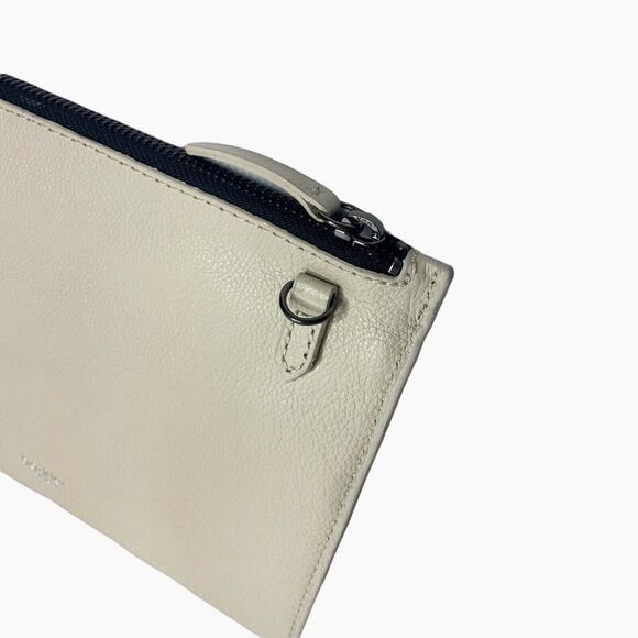 Botkier Valentina Flap Leather Clutch with Card Holder Beige Color MSRP: $88.00 - Picture 4 of 10